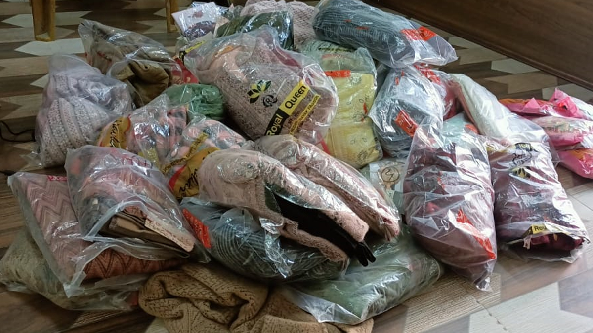 भन्सार छली गरि ल्याइएका सात लाख बराबरको  सामान बरामद 